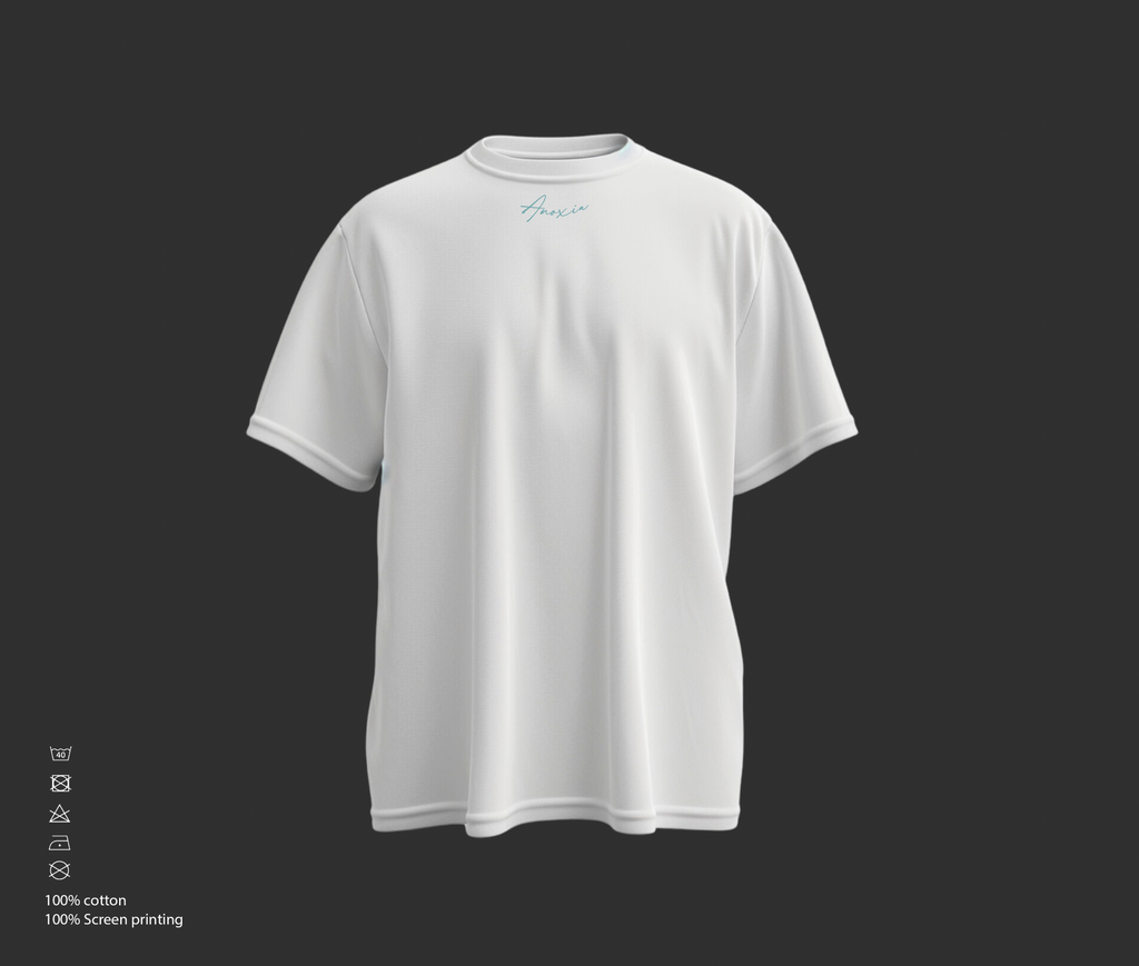 Λευκό Casual T-shirt Limited Edition Anoxia – 100% Βαμβακερό