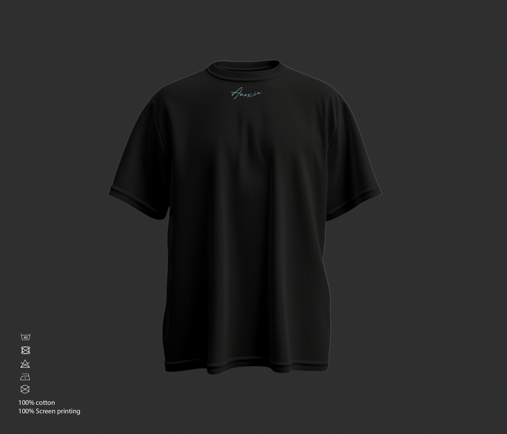 Μαύρο Casual T-shirt Limited Edition Anoxia – 100% Βαμβακερό